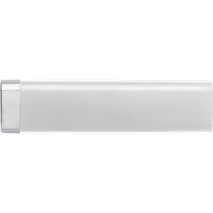Alumnium powerbank 2200 mAh, ezst (powerbank)