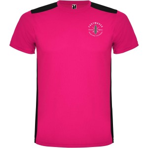 Detroit rvid ujj gyerek sportpl, fuchsia, solid black (T-shirt, pl, kevertszlas, mszlas)