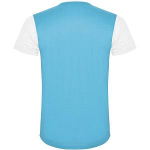 Detroit rvid ujj gyerek sportpl, white, turquois (T-shirt, pl, kevertszlas, mszlas)