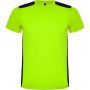 Detroit rvid ujj uniszex sportpl, lime, solid black