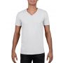 Gildan SoftStyle frfi V-nyak pl, White