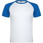 Indianapolis rvid ujj uniszex sportpl, white, royal blue
