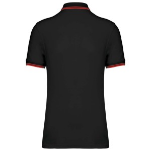 Kariban frfi rvidujj gallros pl, Black/Red (gallros pl, 90-100% pamut)