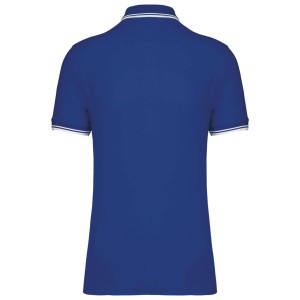 Kariban frfi rvidujj gallros pl, Royal Blue/White (gallros pl, 90-100% pamut)