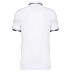 Kariban frfi rvidujj gallros pl, White/Navy (gallros pl, 90-100% pamut)