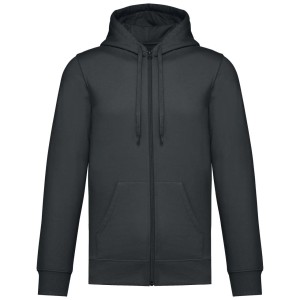 Kariban Uniszex kapucnis, cipzras pulver, Dark Grey (pulver)