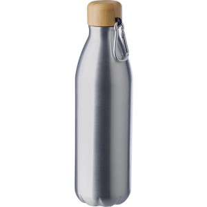 Lucetta alumnium palack, 500 ml, ezst (vizespalack)