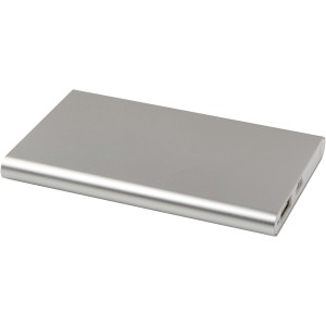 Pep Type-C jrahasznostott alumnium powerbank, 4000 mAh, ezst (powerbank)