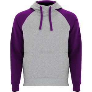Roly Badet gyerek kapucnis pulver, Heather grey, Purple (pulver)