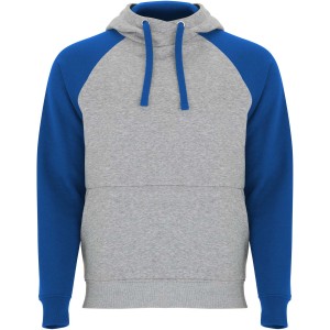 Roly Badet gyerek kapucnis pulver, Heather grey, Royal blue (pulver)