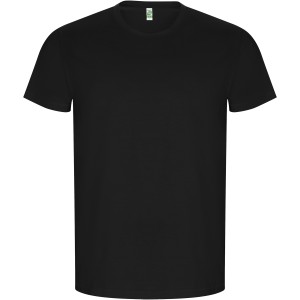 Roly Golden organikus pamut frfi pl, Solid black (T-shirt, pl, 90-100% pamut)