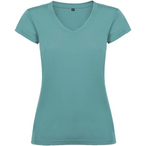 Roly Victoria ni V-nyak pamutpl, Dusty Blue (T-shirt, pl, 90-100% pamut)
