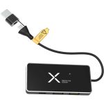 SCX H20 8-in-1 USB eloszt dupla bemenettel s 6 port, fekete (2PX16590)