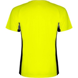 Shanghai rvid ujj frfi sportpl, fluor yellow, solid black (T-shirt, pl, kevertszlas, mszlas)