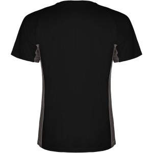 Shanghai rvid ujj gyerek sportpl, solid black, dark lead (T-shirt, pl, kevertszlas, mszlas)