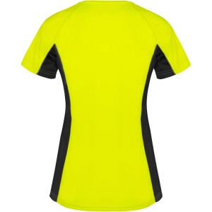 Shanghai rvid ujj ni sportpl, fluor yellow, solid black (T-shirt, pl, kevertszlas, mszlas)