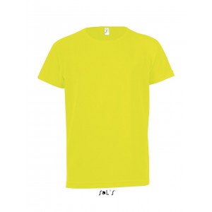 Sols raglnujj gyerek sportpl, Neon Yellow (T-shirt, pl, kevertszlas, mszlas)